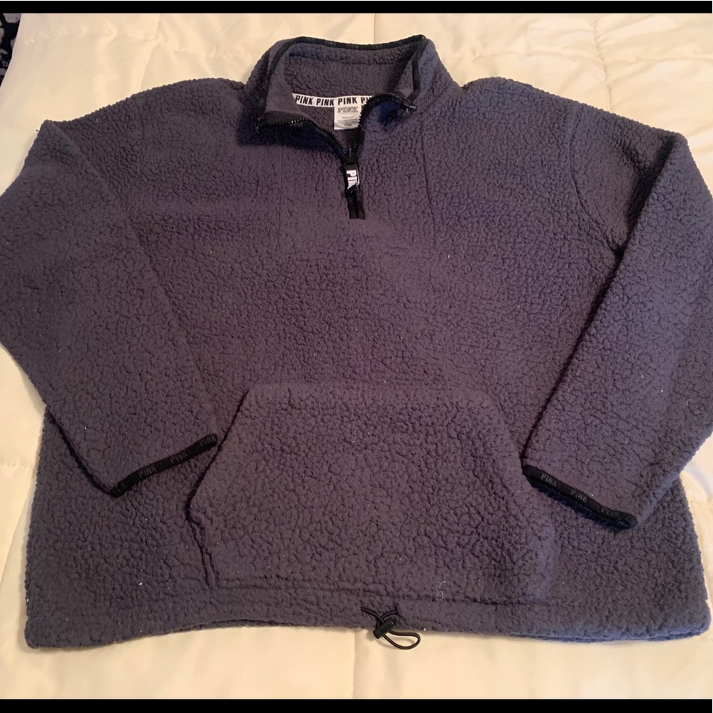 Dark Grey Victoria’s Secret PINK Sherpa, L